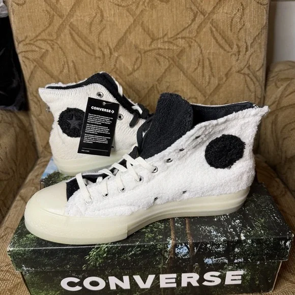 NEW Converse X CLOT Chuck Taylor All Star 70 Hi Panda Limited A00321C Size 9 - Picture 3 of 7